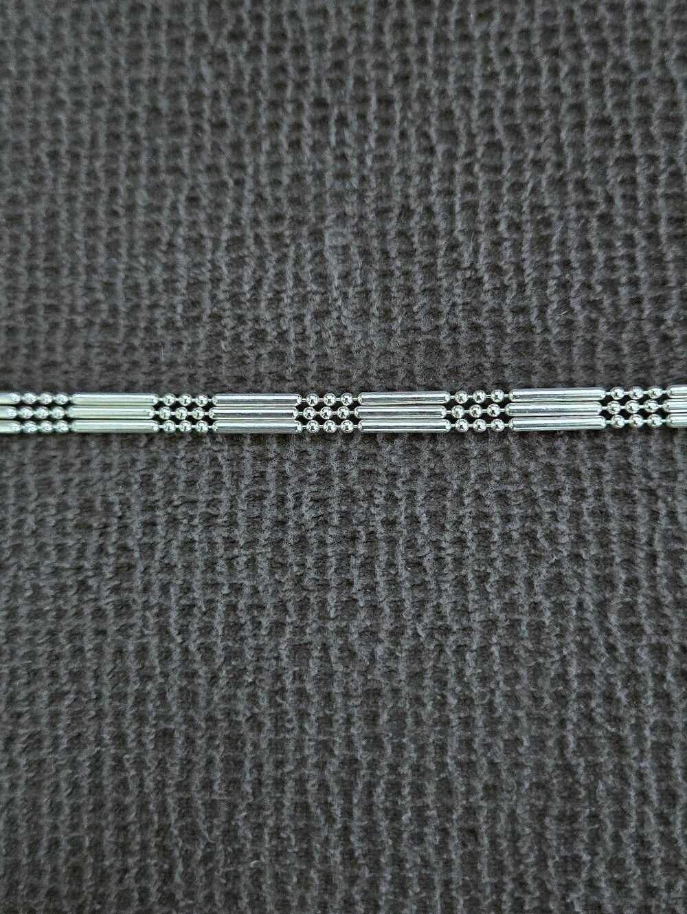 Silver🤍 Bar-Bead Triple3️⃣ Strand Bracelet - NWOT - Picture 3 of 15